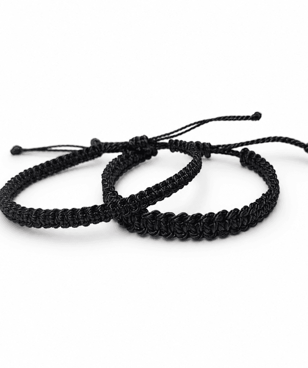 Midnight Black Weave Bracelet