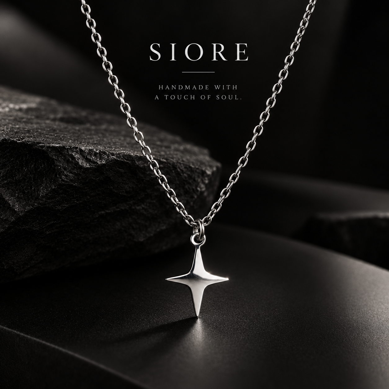 Silver Star Pendant Necklace